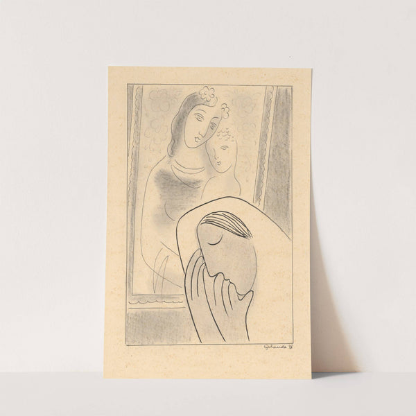 In front of a Picture of Madonna (1938) by Mikuláš Galanda