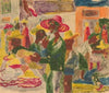 In front of a stall with hats (1939)