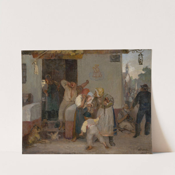 In front of a Tavern by Dominik Skutecký