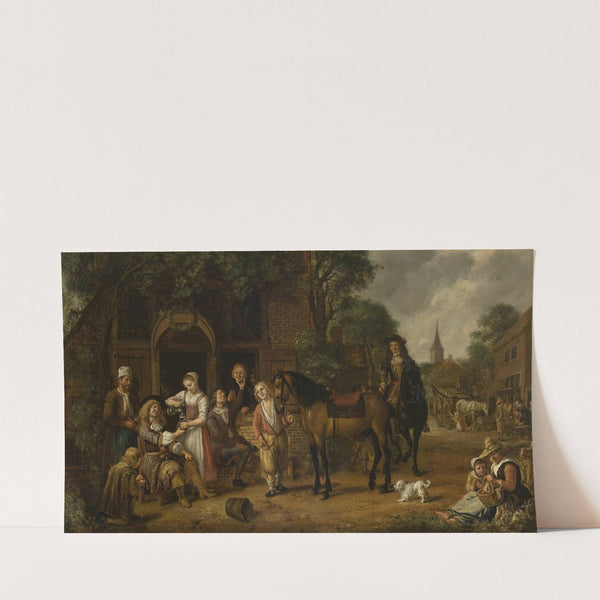 In front of a tavern (1668) by Jan Victors