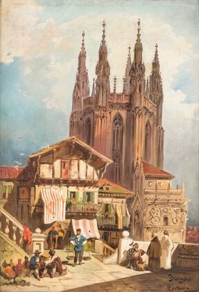 In front of Burgos cathedral