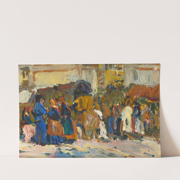 In Front of Saint George’s in Lviv (Sketch) (1907) by Fryderyk Pautsch