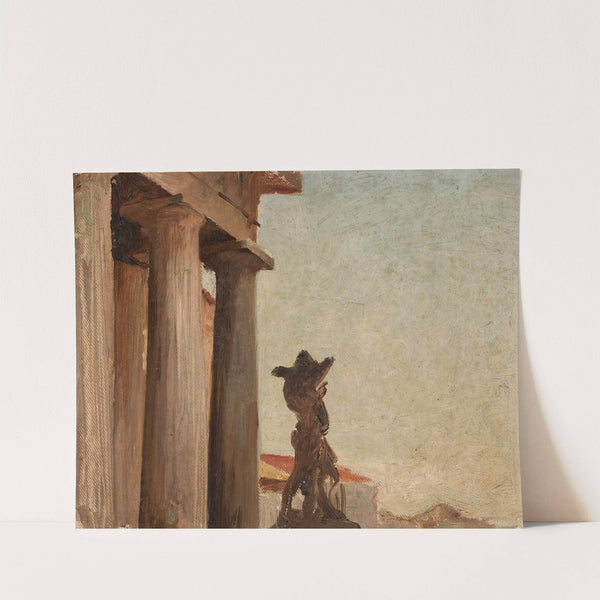 In front of the Mining Institute in Petersburg by Jan Ciągliński