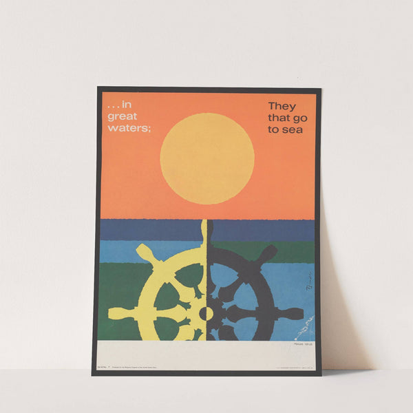 In great water; … Psalms 107:23 (1963) by Joseph Binder