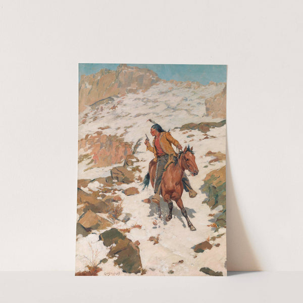 In Hot Pursuit by Charles Schreyvogel