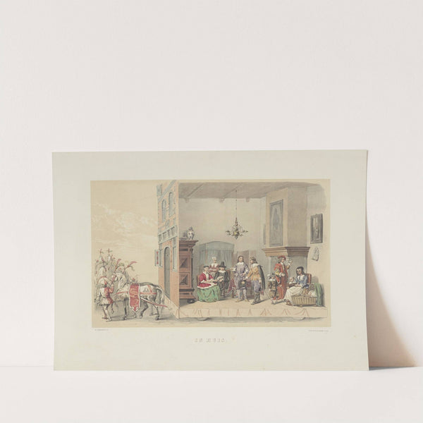 In huis (1856) by Pieter Wilhelmus van de Weijer