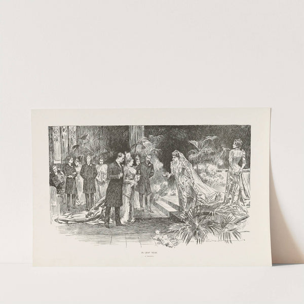 In leap year – A wedding (1896) by Charles Dana Gibson
