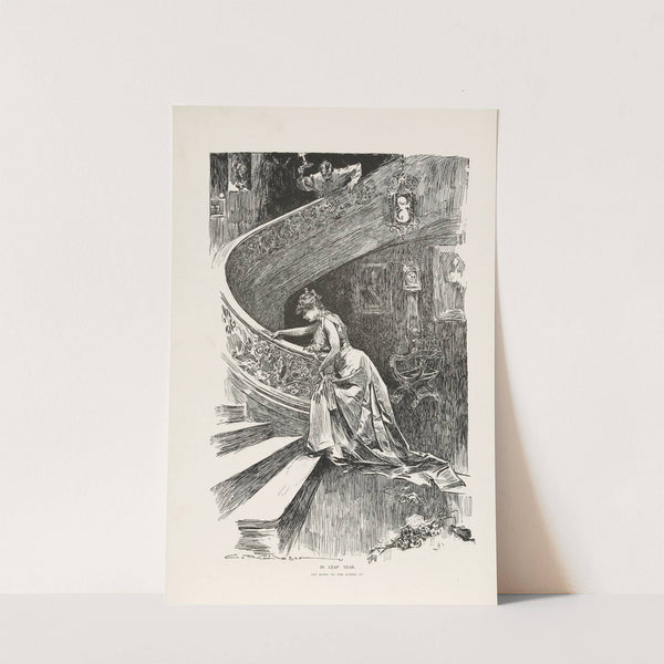 In leap year – Let hubby do the sitting up (1896) by Charles Dana Gibson