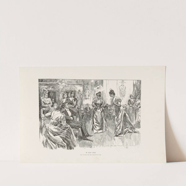 In leap year – not so good for the unattractive men (1896) by Charles Dana Gibson