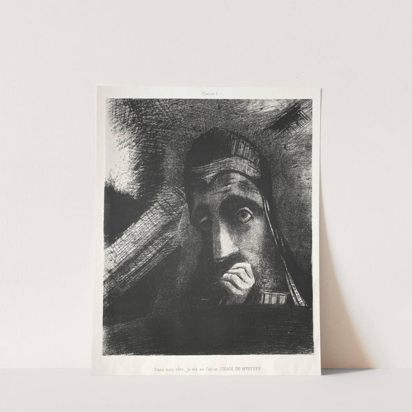 In My Dream I Saw in the Sky a Face of Mystery by Odilon Redon