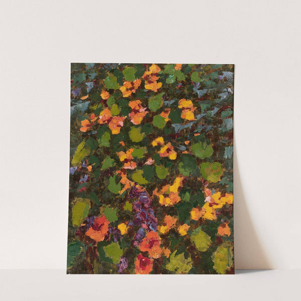 In my garden – Nasturtiums in the sunshine (1932) by Jan Bohuszewicz