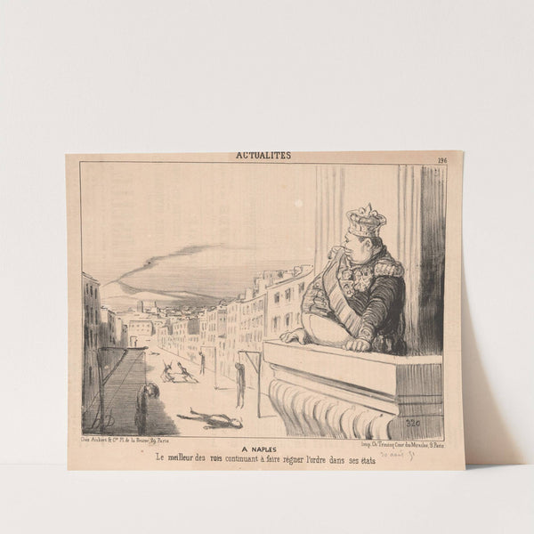 In Naples (1851) by Honoré Daumier