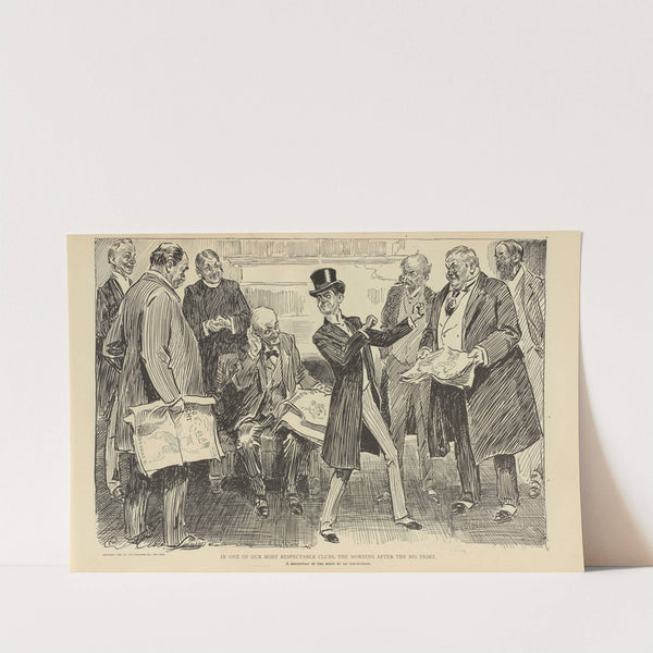 In one of our most respectable clubs, the morning after the big fight (1900-1905) by Charles Dana Gibson