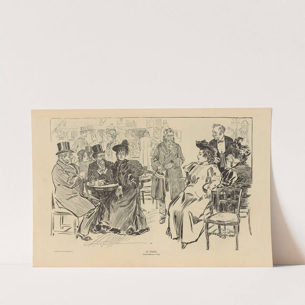 In Paris. Some sidewalk types (1893-1900) by Charles Dana Gibson