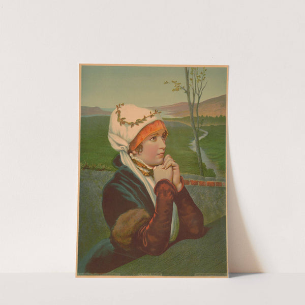 In quiet prayer (1880) by True & Co.