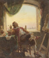 In the artist`s studio