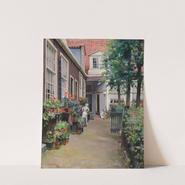 In the back garden by Maurice Lobre