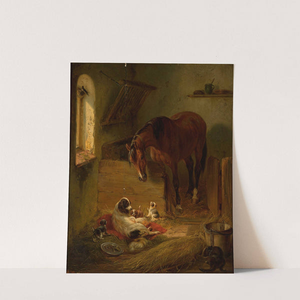 In the barn by Benno Raffael Adam