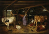 In the barn