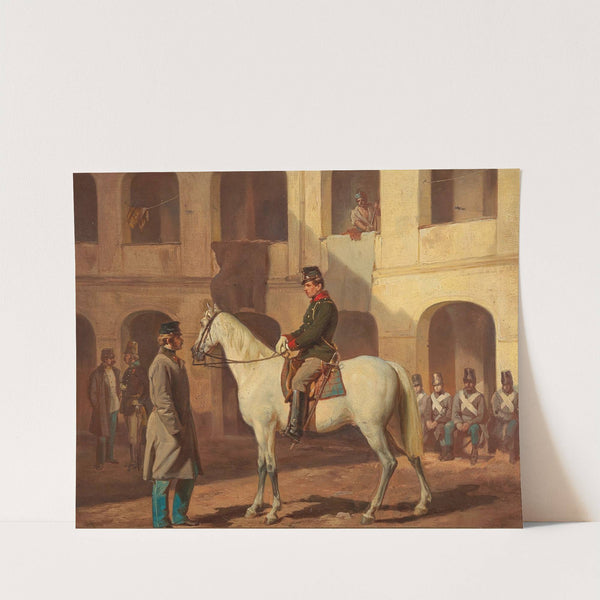 In The Barracks by Circle of Wilhelm Richter