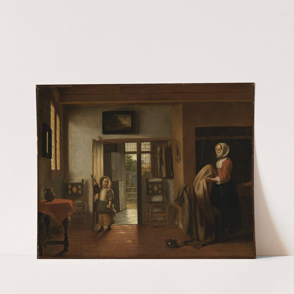 In the bedroom by Pieter De Hooch