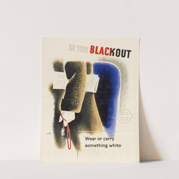 In the Blackout - Wear or Carry Something White by Hans Schleger