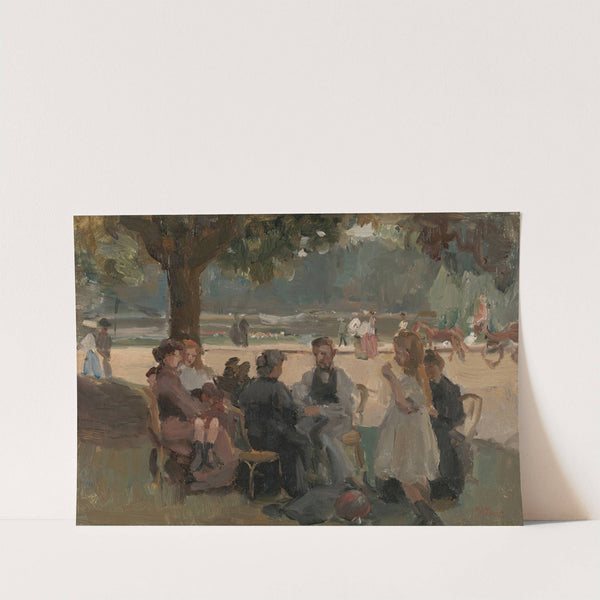 In the Bois de Boulogne near Paris by Isaac Israëls