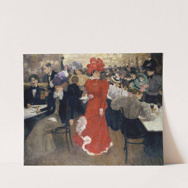 In the Café d'Harcourt in Paris by Henri Evenepoel