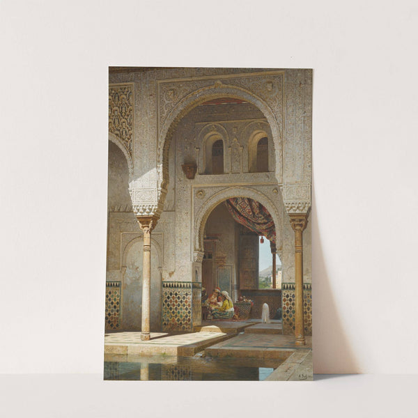 In the Courtyard of the Alhambra by Adolf Seel