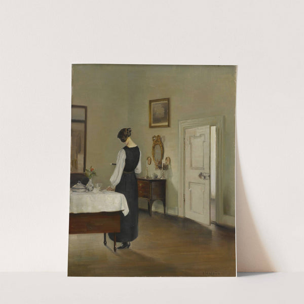 In the dining room by Carl Holsøe