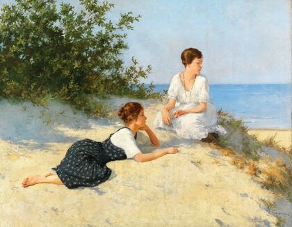 In the dunes on the Baltic Sea shore