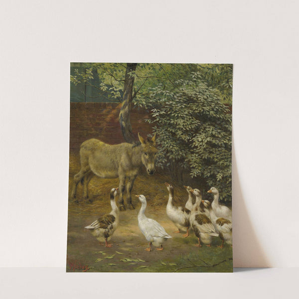 In The Farmyard by Herbert William Weekes