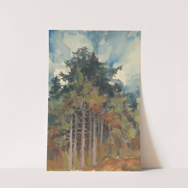 In the Forest in Autumn by Zolo Palugyay