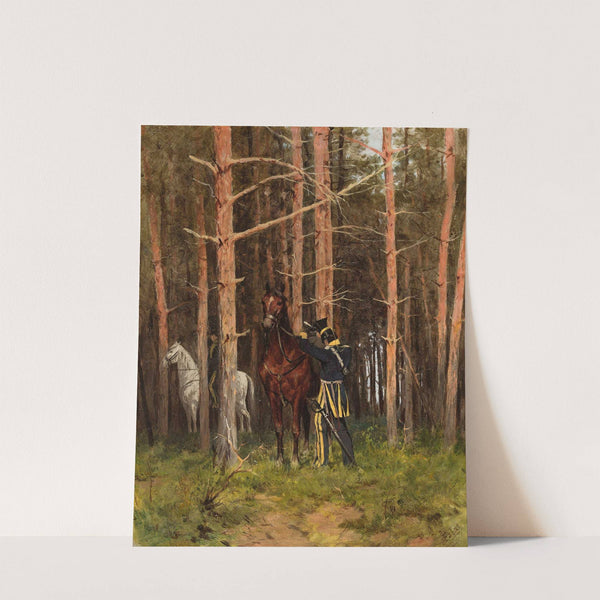 In the forest (Uhlans’ post) by Julian Falat