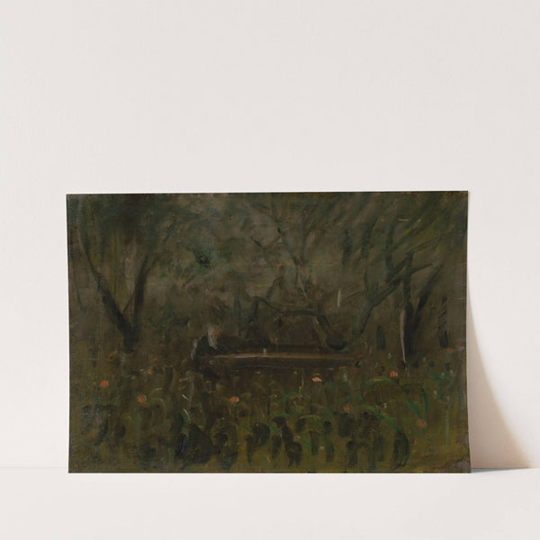 In the Garden at the Table (1900 – 1910) by Ladislav Mednyánszky