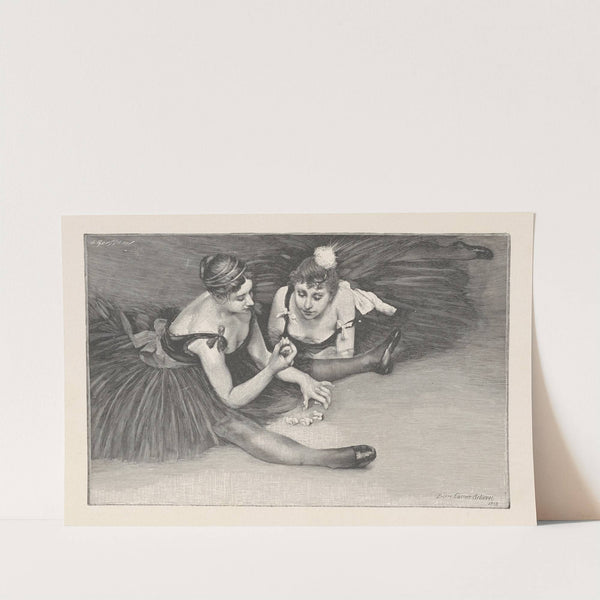 In the greenroom; danseuses playing with ‘osselets’ (1893) by Pierre Carrier-Belleuse