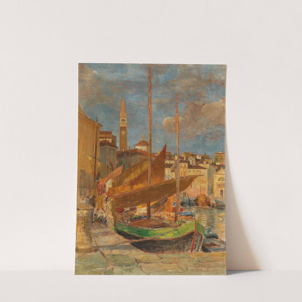 In the Harbour of Pirano by Tina Blau