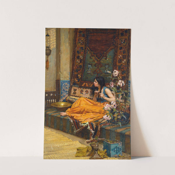In The Harem, An Odalisque by John William Waterhouse
