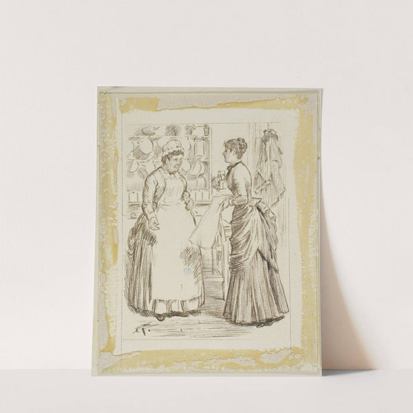 In the Kitchen by Charles Samuel Keene