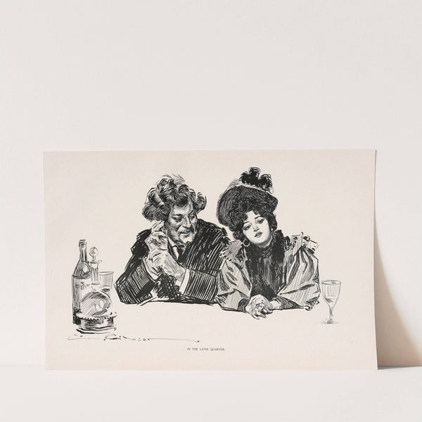 In the latin Quarter (1896) by Charles Dana Gibson