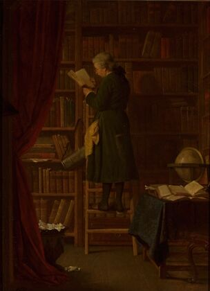In the library