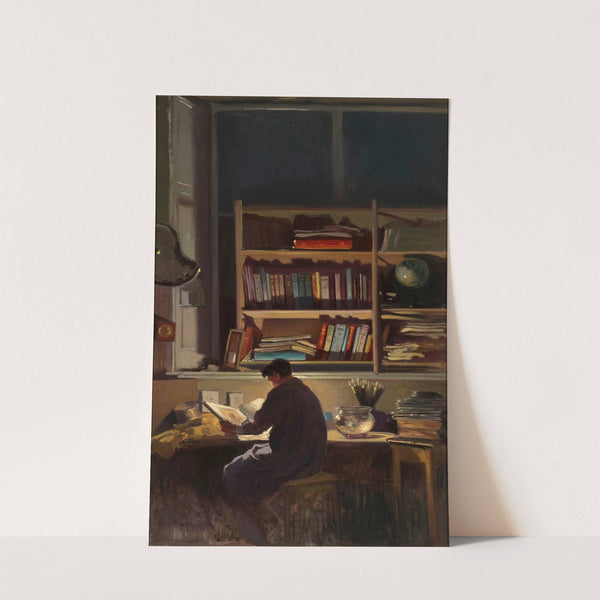 In the library (1928) by Józef Rapacki