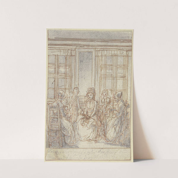 In the middle of a room by Daniel Nikolaus Chodowiecki