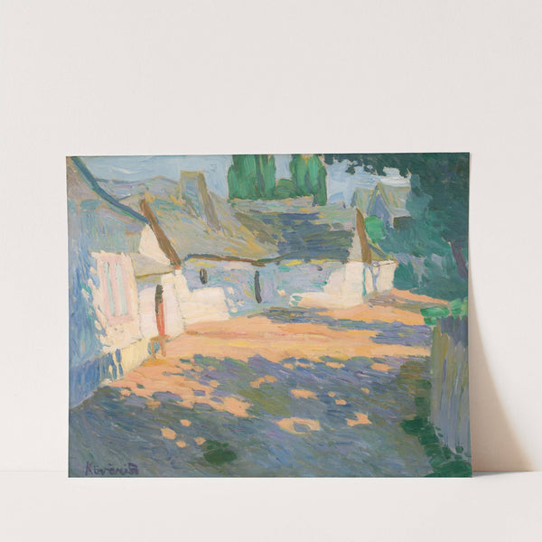In the Morning Sun (Village Courtyard) by Konštantín Kövári-Kačmarik