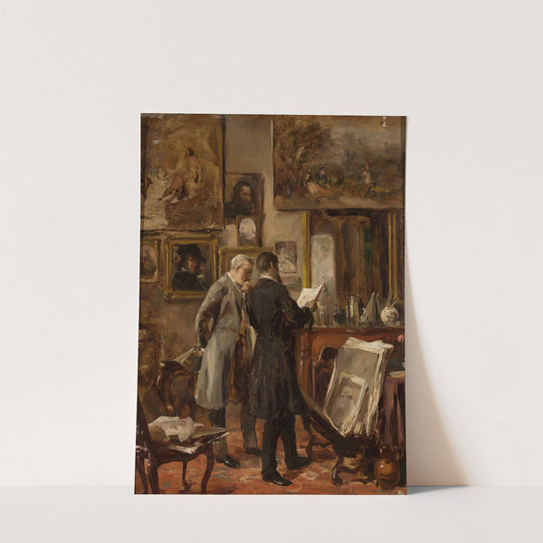 In the painter’s studio by Aleksander Gierymski