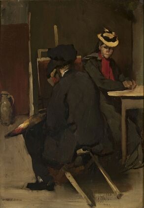 In the painter’s studio