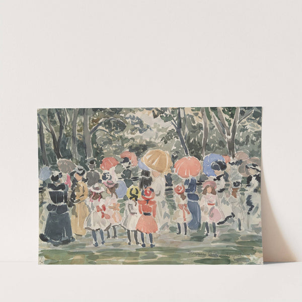 In the Park (ca. 1915–20) by Maurice Prendergast