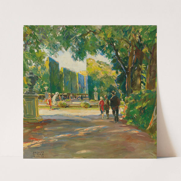 In the park of Schönbrunn Palace (1927) by August Rieger