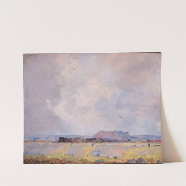 In The Plateau Country, With An Inhabited Pueblo by William Henry Holmes