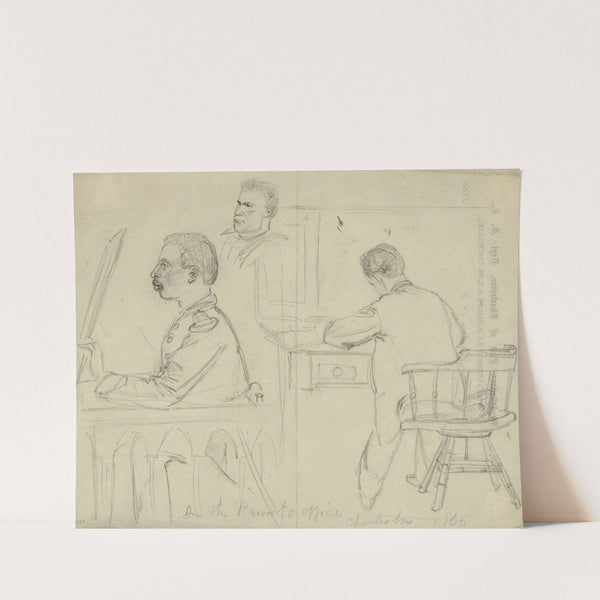 In the Provost's Office. Charleston by Alfred Rudolph Waud